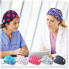 30 Pcs Nursing Headbands for Women Cna Non Slip Nurses Hair Bands with Buttons f