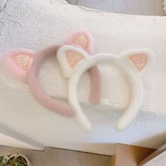 Anime Cosplay Cat Ears – Girly Solid Style Headband Women Headwear Accessories