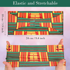 WILLBOND 8 Pcs Wide African Headband for Women Stretchy Boho Print Hairband Non