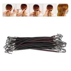 20-Pack Women’s Ponytail Hooks Elastic Hair Ties & Accessories