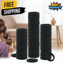 Men Women Hair Ties Soft Seamless Hair Bands Fr Thick Thin Hair Ponytail Holders