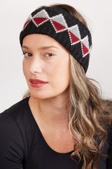 JANICE APPAREL Women Soft Winter Warm Solid Color Diamond Pattern Knit Headband