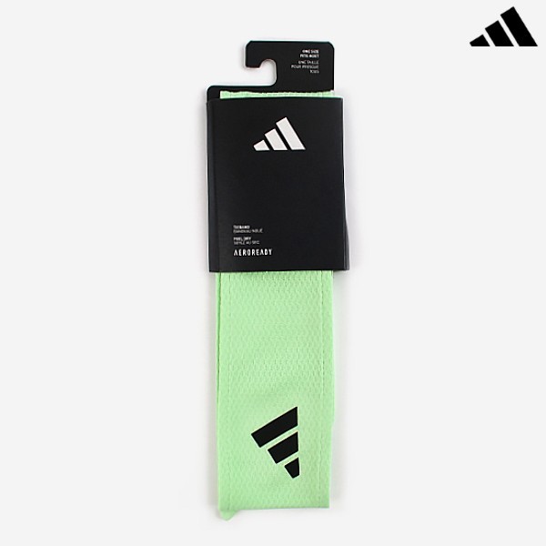 adidas AeroReady Tennis Tieband Sports Headband Hairband Bandanna Green IR9978