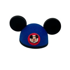Disney Mickey Mouse Club Mini Ear Hat Hair Clip Blue Excellent Fascinator
