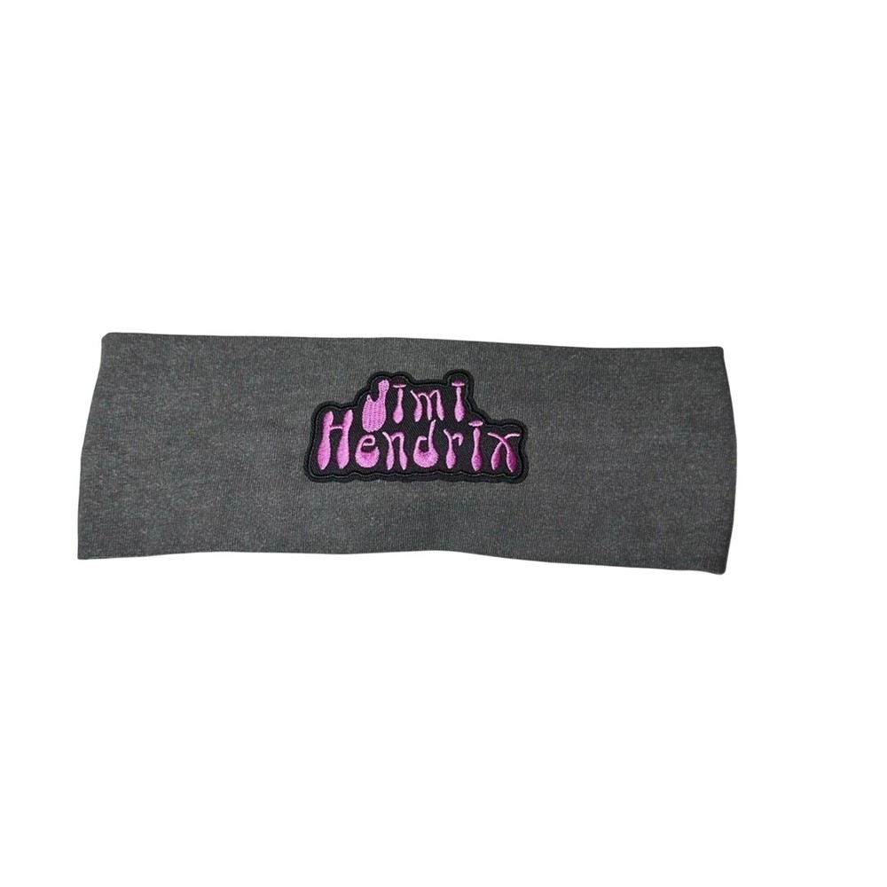 Jimi Hendrix Gray and Pink Headband handmade