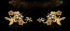 New Gold Plated Hanfu Hairpin Handmade Chinese Hair Accessory
