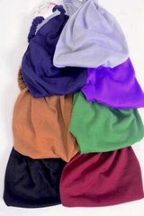 HeadBands 3in1 WIDE cotton jersey U pick Black Navy Tan Burgundy