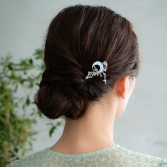 4PCS Star Moon Hair Sticks for Buns Long Hair Chinese Hanfu Asian Vintage Hair C