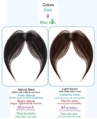 4cmx6cm Free Part Soft Thin Lace 100%Human Baby Hair Hairline Fringe Topper 25cm
