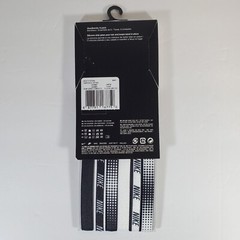 Nike Women’s Hairbands 6 Pack Printed Logo Sports Stretchy Silicone Black/White