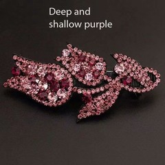 Diamond Light Luxury Water Diamond Rose One Word Top Clip Women’s Best Gift