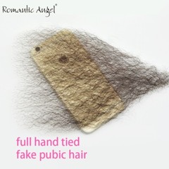 Fake Pubic Hair Human Body Hair Private Use Silicone dolls Swiss Lace Hand Tied