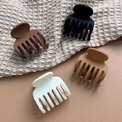8Pcs Medium Hair Clips for Women 2 Styles 1 Count (Pack of 8), Matte
