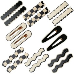 16 PCS Simple No Bend Hair Clips, Black 1 Count (Pack of 16), Multi-colored 1