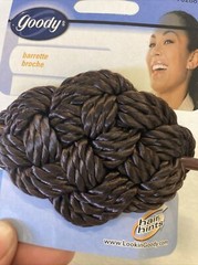 Goody Satin Braided Buckle Barrette Twist Bun Ponytail Tie Back New 2000 (3) A2