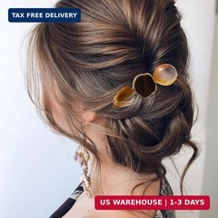 6 Pieces Acrylic Resin Hair Clips for Women Girls Thick Thin Hair Fashion French
