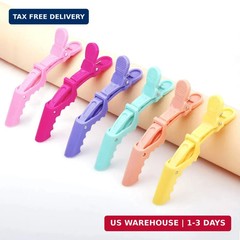 GLAMFIELDS 12 pcs Alligator Hair Clips for Styling Sectioning, Non-slip Grip Cli