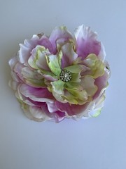 Peony Hair Clip Rhinestone 5-1/2”