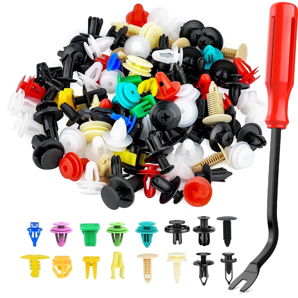 GOOACC 501PCS Car Clips Fastener Kit Bumper Door Trim Rivet Remover Set GRC140