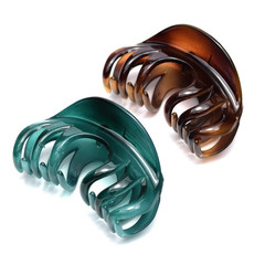 Hair Claw for Women, 4 Inch Pretty Hair Clip, Hair Grip for Thick Hair, Coffee a