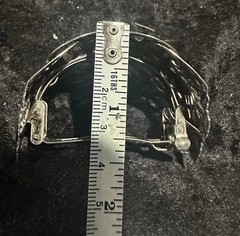 Vintage Style Silver Tone Filigree Barrette Hair Clip Hearts