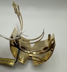 Kenneth Jay Lane Art Deco Prom Notch Hair Clip Barrette Saks Riviera France NWT