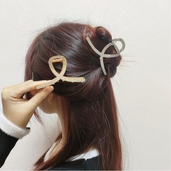 2 Pcs Medium Rhinestone Claw Clips For Women, 5 Count (Pack of 1), Style 1