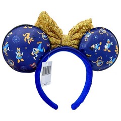 Minnie Mouse Blue Headband 50th Anniversary Disney-Parks Ears WDW US Stock