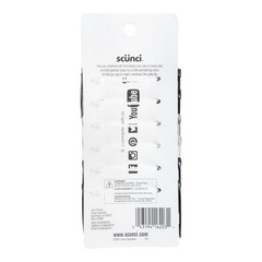 Scunci Plastic Side Hair Combs, Black, Clear, and Tortoise Shell, 12 Ct US