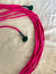 Handmade Multicolor Pom-Pom Thread Hair String