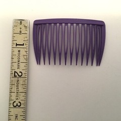 Vintage Retro 7 GOODY Plastic Hair Side Combs 1 Unbranded Clear 2.5 X 1.5 Inches