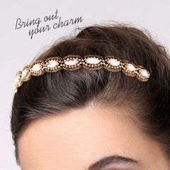 5pcs Hairbands for Women, 5 Rhinestone Beaded Headbands, Head Bands for Women…