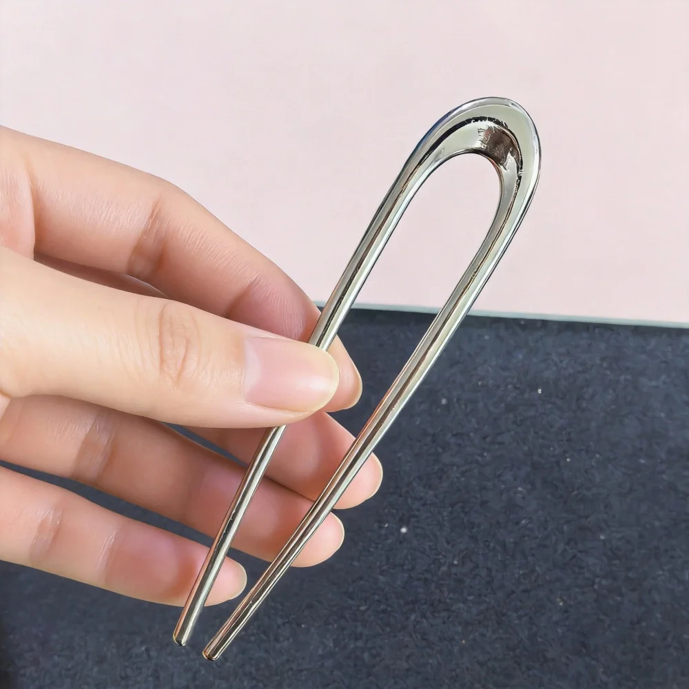New Simple U Shaped Hairpin Metal Hair Sticks U French Hair Clips Pins Fashionab