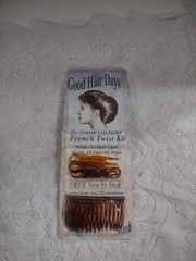 Good Hair Days Grip Teeth French Twist Kit Instructions New Old Stock Combs VTG