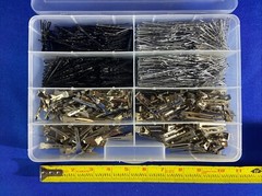 3 POUNDS LOT-100’s Silver/black Bobby Pins Hair Clips w/case BEAUTY SHOP CRAFTS