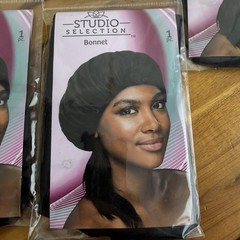 Studio Selection Black Bonnet Lot Of 5 Multipurpose Adjustable NEW Travel