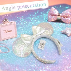 Rare Icon Quilted Iridescent Disney* Resort Loungefly Minnie Ears Bow Headband