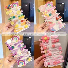 56Pcs Cute Resin Hair Clips Colorful Barrettes for Women Daily Party Accessories