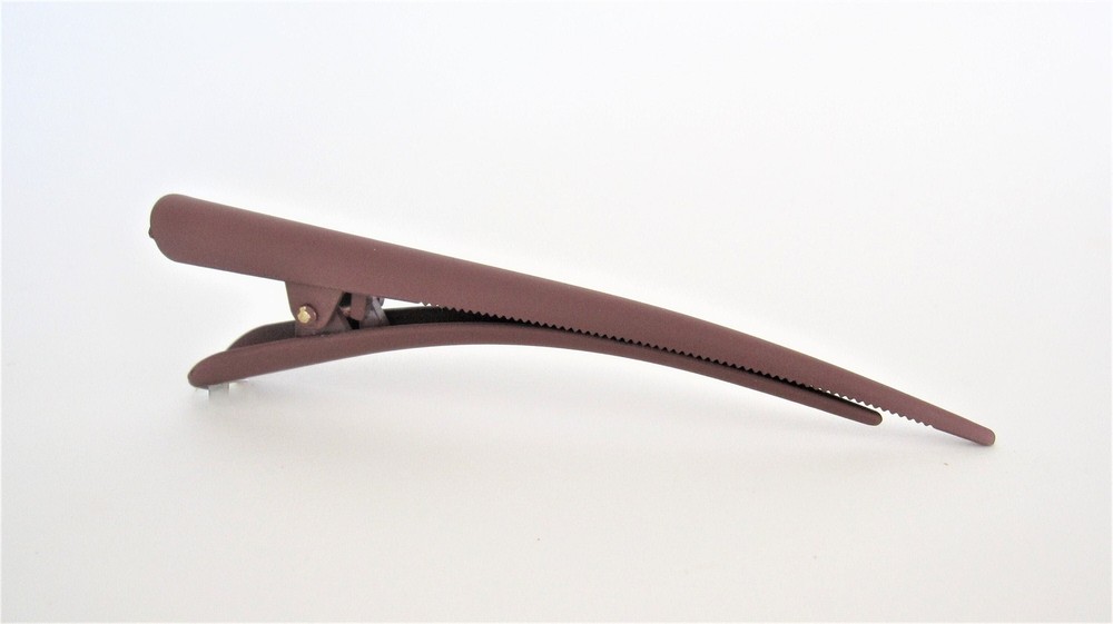 Burgundy wine acrylic alligator hair clip for fine thin hair