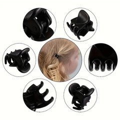 20pcs/set Baby Girls Hair Clip Mini, 20PCS for Kitchen Home (Black)