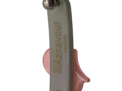 Aznavour Paris Butterfly Resin Acrylic Hair Clip Pin Barrette Gray Pink