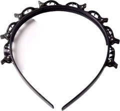 Y2K Black Clip Headband — TikTok Viral 8-Clip Styling Headband For Women