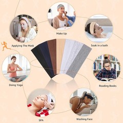 Headbands for Women, Stretchy Non Slip Soft Cotton Cloth Hair Bands for Sports