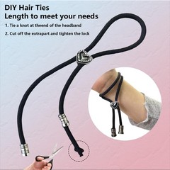 Braid Hair Ties Adjustable Ouchless Puff Cuff Afro Ponytail Holders Curly