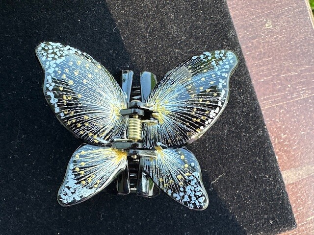 New Gorgeous Butterfly Hair Clip Painted Hand made Hair Accessories US Seller