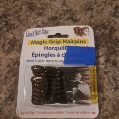 Good Hair Days Hair Pins – Plastic, U-shaped Magic Grip Hairpins, Tortoise Color