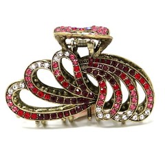 NEW Fancy Headdress Rhinestone Crystal XL metal hair Clip Hair Claw Hairpin USA
