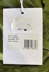 Ganni Green Fringe Linen Scrunchie – NEW $68