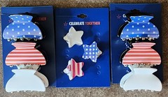 JULY 4TH HAIR CLIPS Celebrate Together Kohl’s RED~WHITE~BLUE SHIPS FREE!!