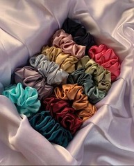 3 pack Premium Silk Scrunchies Extra curls hair Accessories